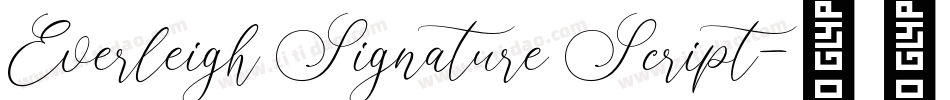 Everleigh Signature Script字体转换